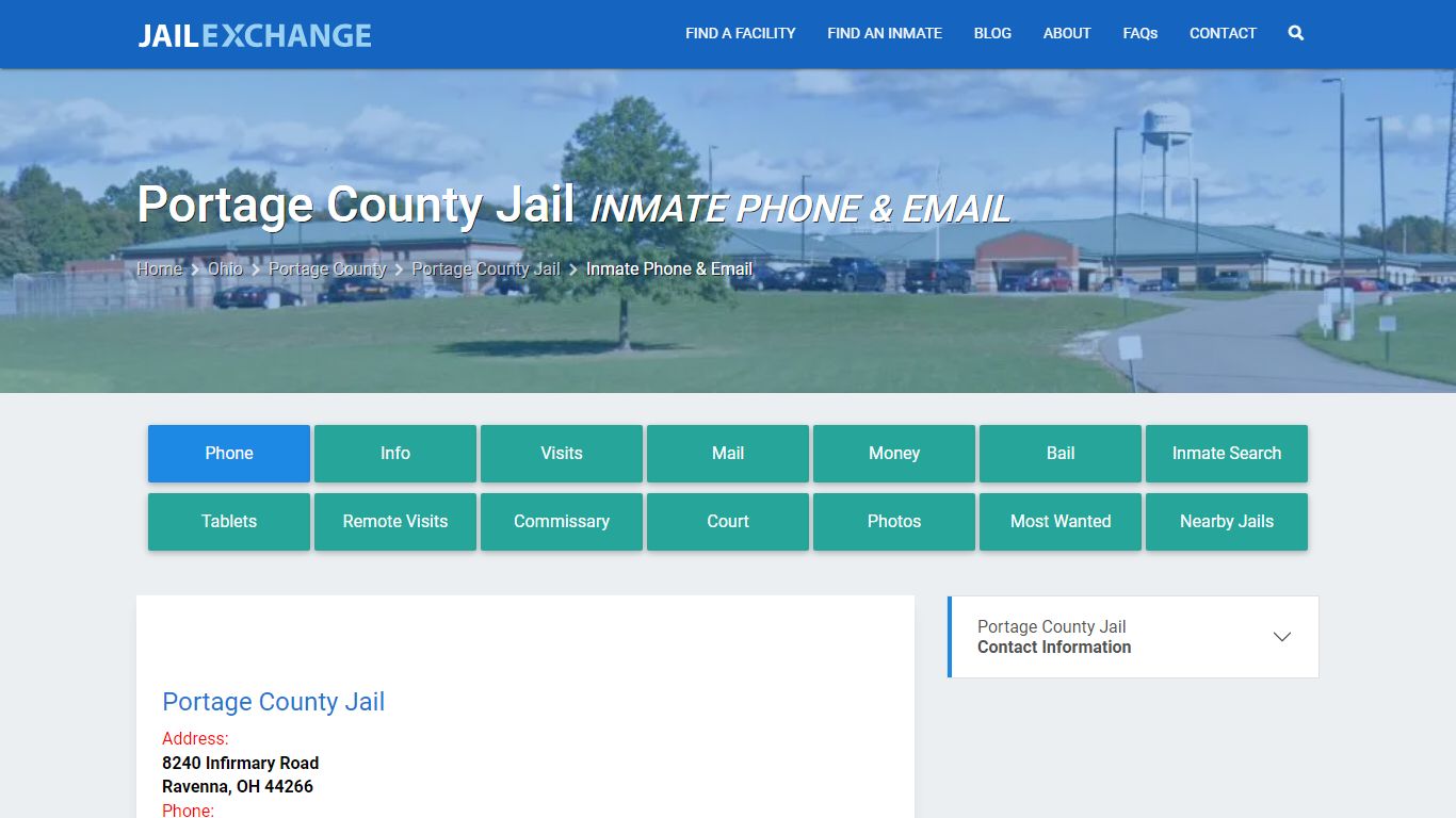 Inmate Phone - Portage County Jail, OH - Jail Exchange