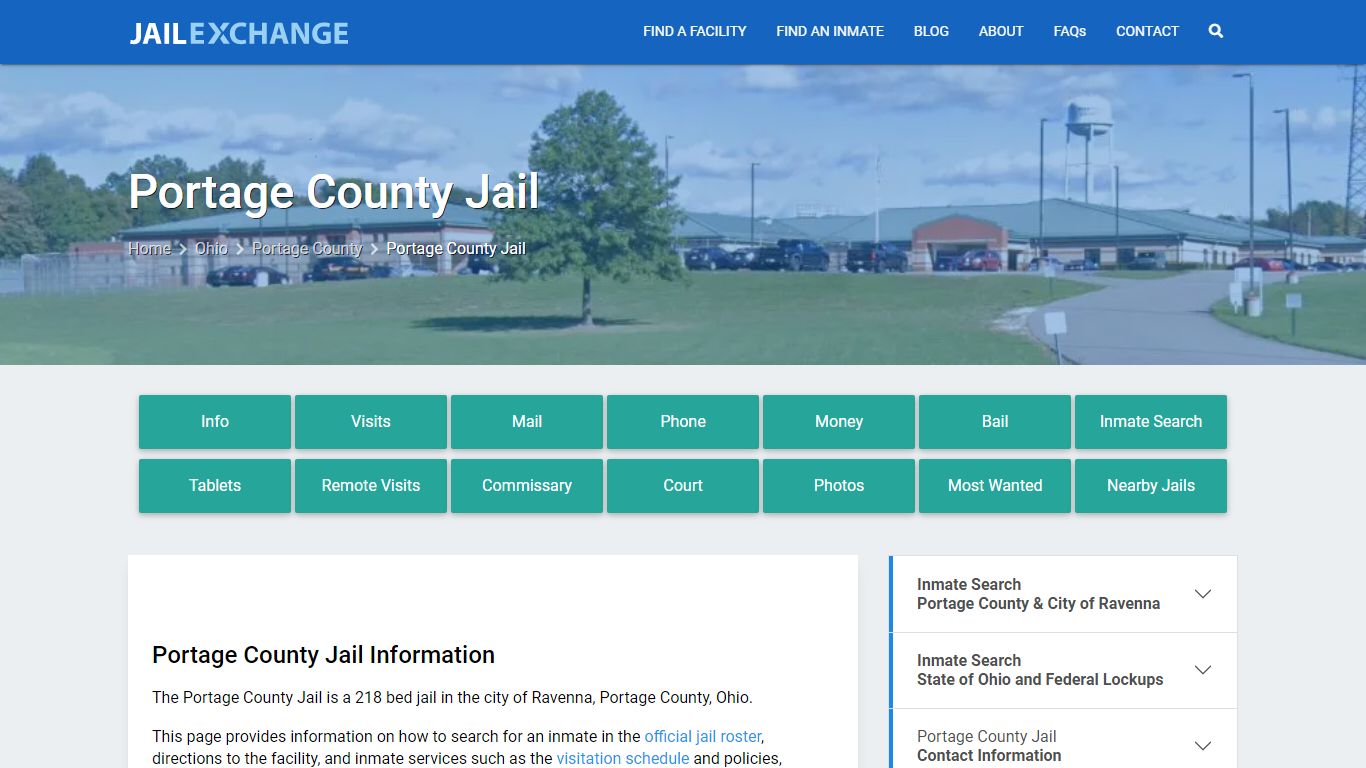 Portage County Jail, OH Inmate Search, Information